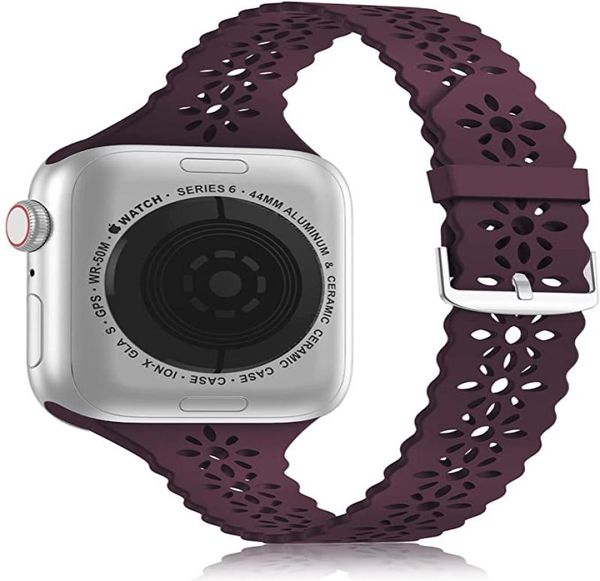 soft lace silicone watchband for apple watch band 38mm 40mm 45mm 41mm 42 44 mm iwatch 1 2 3 4 5 6 76770327, Black;brown
soft lace silicone watchband for apple watch band 38mm 40mm 45mm 41mm 42 44 mm iwatch 1 2 3 4 5 6 76770327, Black;brown