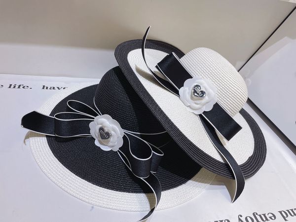 high version hat miumiu2023 new summer bow color contrast big brimmed hat fairy essential sunscreen hat foreign air sunshade hat, Blue;gray
high version hat miumiu2023 new summer bow color contrast big brimmed hat fairy essential sunscreen hat foreign air sunshade hat, Blue;gray