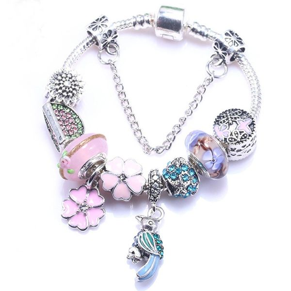 fashion pandora style charm bracelet women blue lake green parrot european charm beads cartoon snowflake dangle fits pandora charm bracelets, Golden;silver
fashion pandora style charm bracelet women blue lake green parrot european charm beads cartoon snowflake dangle fits pandora charm bracelets, Golden;silver