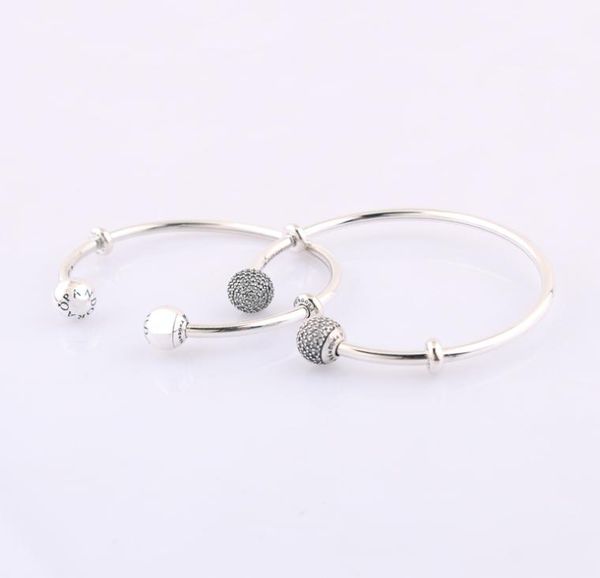 authentic 925 sterling silver moments silver open cuff bangle with pave caps fits european style jewelry charms beads 59643902zc6463604, Black
authentic 925 sterling silver moments silver open cuff bangle with pave caps fits european style jewelry charms beads 59643902zc6463604, Black