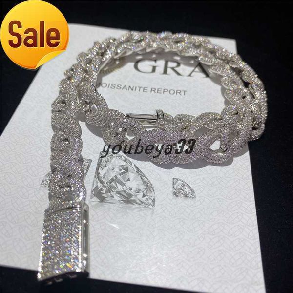 full iced out classic box clasp moissanite cuban link chain fine hip hop men jewelry cuban necklace bling diamond chain, Silver
full iced out classic box clasp moissanite cuban link chain fine hip hop men jewelry cuban necklace bling diamond chain, Silver