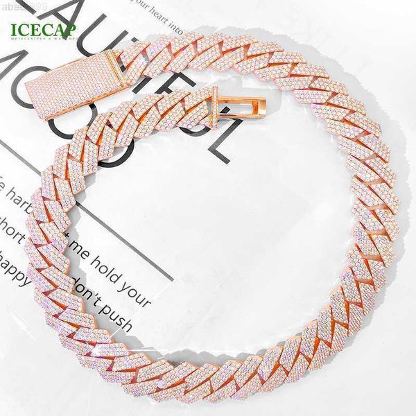 rappers jewelry hiphop cuban link chain 18mm 3 rows rose gold plated iced out moissanite diamond cuban chain necklace, Silver
rappers jewelry hiphop cuban link chain 18mm 3 rows rose gold plated iced out moissanite diamond cuban chain necklace, Silver
