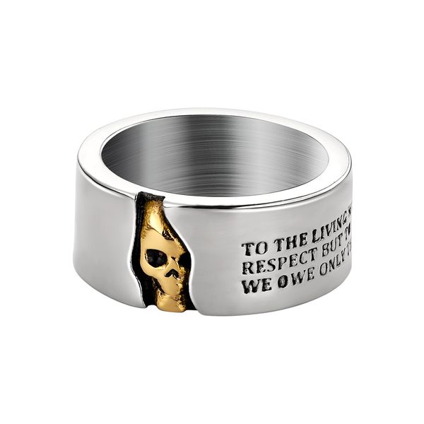 two color skull head titanium steel ring for men/women street hip-hop trendy niche high-end creative charm tail finger jewelry, Silver
two color skull head titanium steel ring for men/women street hip-hop trendy niche high-end creative charm tail finger jewelry, Silver