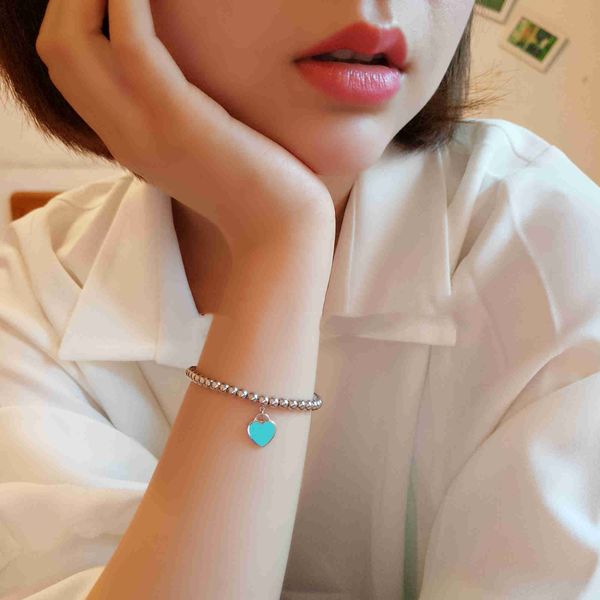 tiyuni tiffay's same enamel blue heart bracelet 925 sterling silver buddha bead round net red girl, Golden;silver
tiyuni tiffay's same enamel blue heart bracelet 925 sterling silver buddha bead round net red girl, Golden;silver