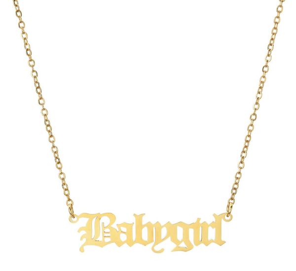 new ancient babygril angle princess letters necklaces for women girl stainless steel old english pendant necklace friends party je1858007, Silver
new ancient babygril angle princess letters necklaces for women girl stainless steel old english pendant necklace friends party je1858007, Silver