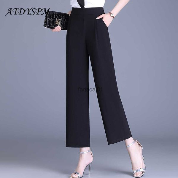 summer chiffon pants women elastic high waist wide leg drape straight trousers female casual ankle length loose and thin pants l230621, Black;white
summer chiffon pants women elastic high waist wide leg drape straight trousers female casual ankle length loose and thin pants l230621, Black;white