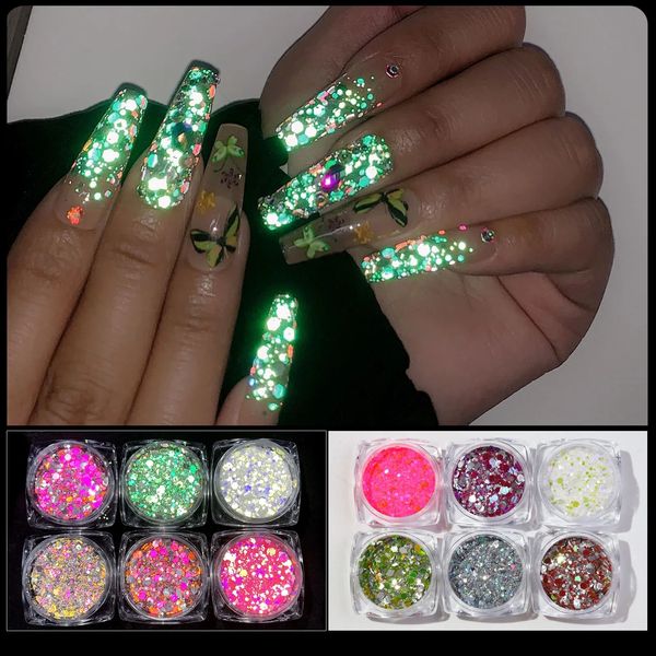 anti-gloss diamond nail powder 6colors per set nail jewelry colorful laser glitter nails powder dust, Silver;gold
anti-gloss diamond nail powder 6colors per set nail jewelry colorful laser glitter nails powder dust, Silver;gold