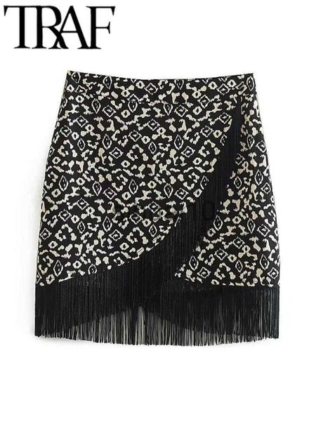 skirts traf 2023 spring summer women vintage printed skirts side zipper tassel hem mini skirt female fashion elegant high waist skirts j2306, Black
skirts traf 2023 spring summer women vintage printed skirts side zipper tassel hem mini skirt female fashion elegant high waist skirts j2306, Black