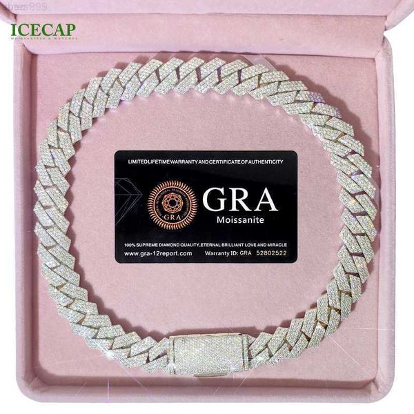 18 mm 3 rows vvs moissanite diamond chain white rose gold plated hip-hop necklace cuban link chain, Silver
18 mm 3 rows vvs moissanite diamond chain white rose gold plated hip-hop necklace cuban link chain, Silver