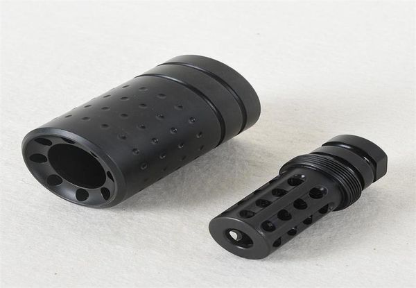 steel reducing impact cnc 223556 12x28 thread muzzle brake with outer sleeve3742338
steel reducing impact cnc 223556 12x28 thread muzzle brake with outer sleeve3742338