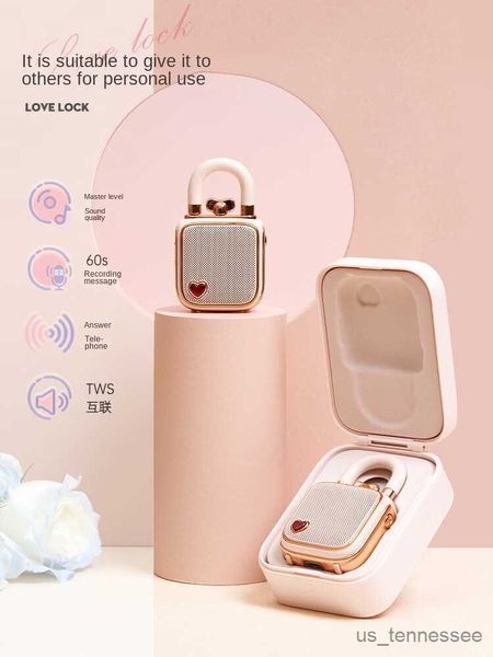 Image of Mini Speakers Dot Tone Bluetooth Speaker Mini Wireless Small Speaker Birthday Gift Girls Confession Concentric Lock Gramophone R230621