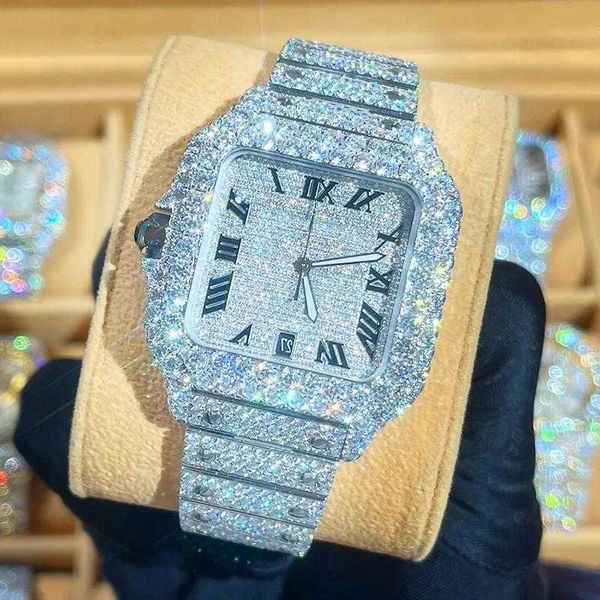 wristwatch square case men luxury iced out watch golden color diamond vvs vvs1 automatic mechanical watch8srd45rt, Silver
wristwatch square case men luxury iced out watch golden color diamond vvs vvs1 automatic mechanical watch8srd45rt, Silver