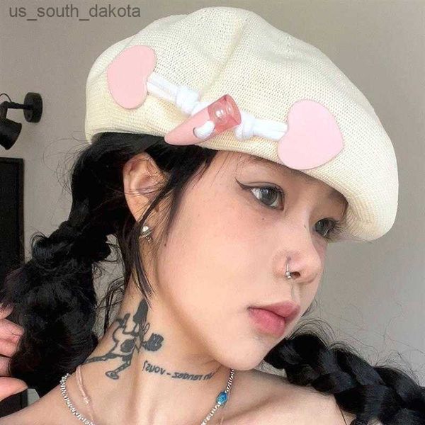2023 ins popular knitted beret hats for women spring and summer breathable hat french fashion horn buckle painter cap l230523, Blue;gray
2023 ins popular knitted beret hats for women spring and summer breathable hat french fashion horn buckle painter cap l230523, Blue;gray