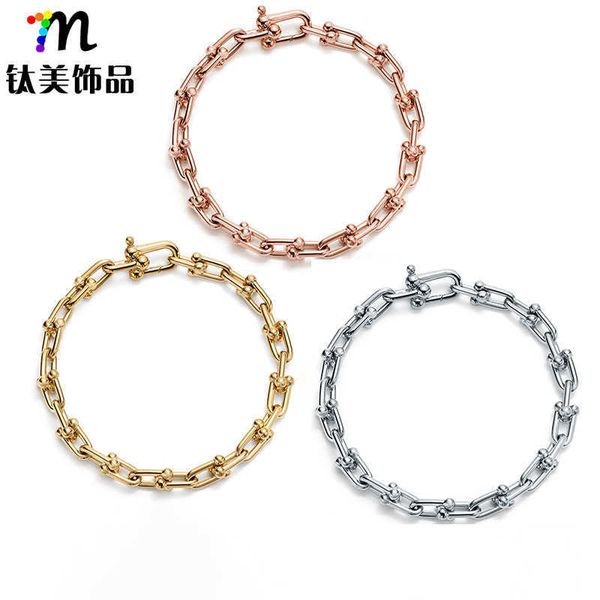 selling item tiffay korean version simple titanium steel u-shaped horseshoe chain bracelet couple ins neutral style, Black
selling item tiffay korean version simple titanium steel u-shaped horseshoe chain bracelet couple ins neutral style, Black