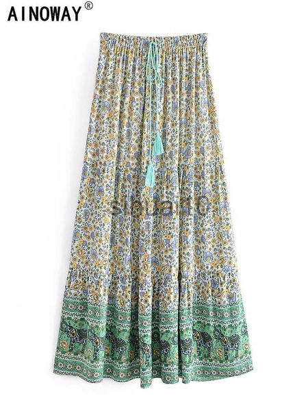 skirts vintage chic fashion hippie women beach bohemian green floral print pleasted skirt elastic waist a-line boho maxi skirts femme j23062, Black
skirts vintage chic fashion hippie women beach bohemian green floral print pleasted skirt elastic waist a-line boho maxi skirts femme j23062, Black