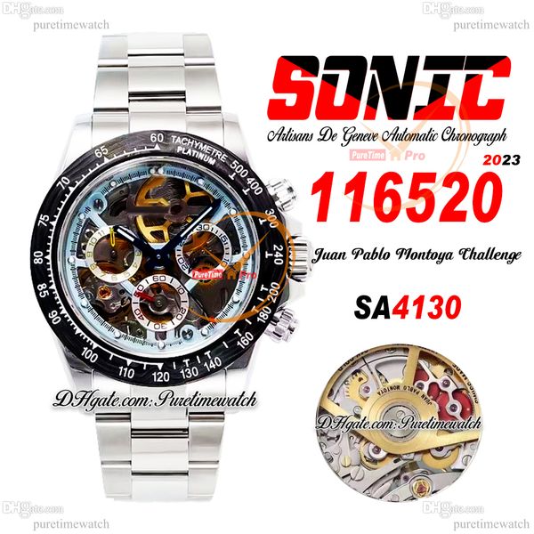 sonic artisans de geneve sa4130 automatic mens watch carbon bezel skeleton dial juan pablo montoya challenge oystersteel bracelet super edit, Slivery;brown
sonic artisans de geneve sa4130 automatic mens watch carbon bezel skeleton dial juan pablo montoya challenge oystersteel bracelet super edit, Slivery;brown