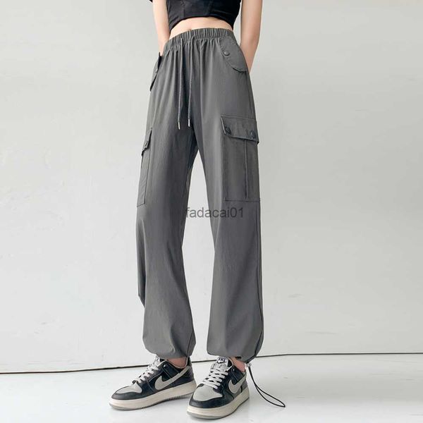 summer womens vintage grey cargo pants high waist wide leg baggy casual fashion pockets mom hip hop street style trousers, Black;white
summer womens vintage grey cargo pants high waist wide leg baggy casual fashion pockets mom hip hop street style trousers, Black;white