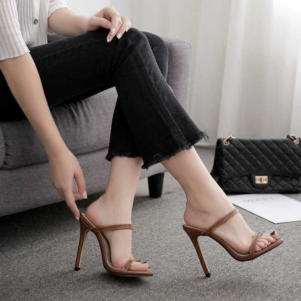 lady sandals ladies heels high heel women's slim strap fashion outwear slippers, Black
lady sandals ladies heels high heel women's slim strap fashion outwear slippers, Black