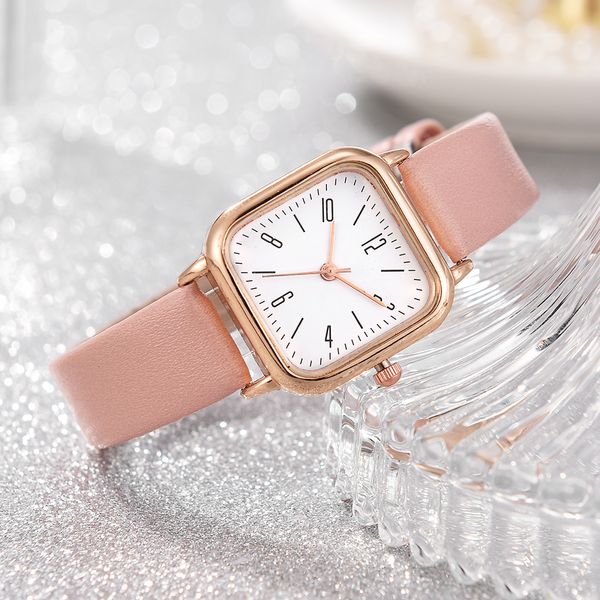 pink leather strap casual ladies watch electronic movement business watches arabic numeral dial luxury wristwatch, Slivery;brown
pink leather strap casual ladies watch electronic movement business watches arabic numeral dial luxury wristwatch, Slivery;brown