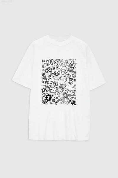 anine bing women desginer fashion classic t shirt ab limited co-branded artist graffiti print vintage short-sleeved, White
anine bing women desginer fashion classic t shirt ab limited co-branded artist graffiti print vintage short-sleeved, White