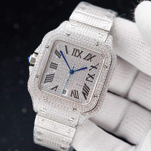 wristwatch diamond mens watch automatic mechanical watch 40mm with diamond-studded steel bracelet wristwatch fashion busins wristwatch montr, Silver
wristwatch diamond mens watch automatic mechanical watch 40mm with diamond-studded steel bracelet wristwatch fashion busins wristwatch montr, Silver