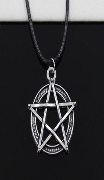 new 20pcslot tibetan silver star pentagram necklace choker charm black leather cord necklace diy2855804
new 20pcslot tibetan silver star pentagram necklace choker charm black leather cord necklace diy2855804
