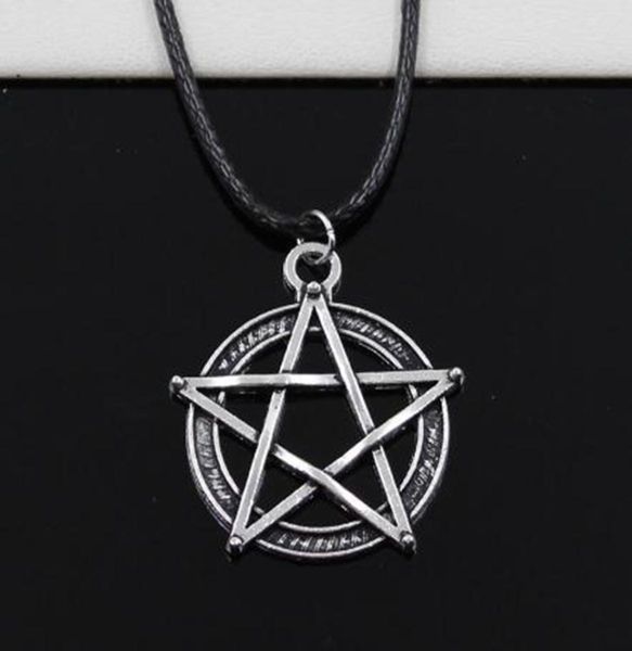 new 20pcslot tibetan silver star pentagram necklace choker charm black leather cord necklace diy4606794
new 20pcslot tibetan silver star pentagram necklace choker charm black leather cord necklace diy4606794