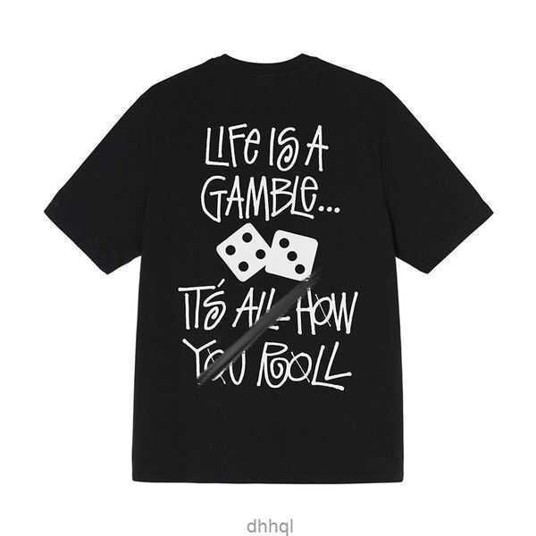 2023 designer stussys lettering short sleeves 2023ss womens dice printed tshirts round neck pullover couples tee cotton high street 8 hlaqa, White;black 
2023 designer stussys lettering short sleeves 2023ss womens dice printed tshirts round neck pullover couples tee cotton high street 8 hlaqa, White;black