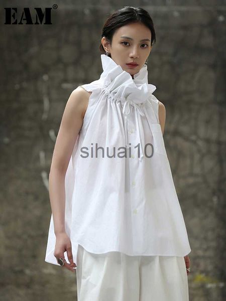 women's blouses shirts women white ruffles big size blouse new stand collar sleeveless loose fit shirt fashion tide spring summer j2306
women's blouses shirts women white ruffles big size blouse new stand collar sleeveless loose fit shirt fashion tide spring summer j2306