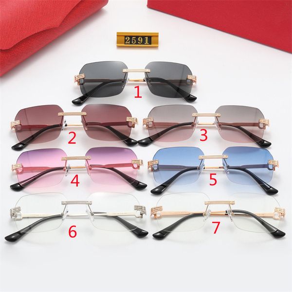 women sunglasses designer brand sunglasses for men new fashion women rimless sunglasses metal european sunglasses 2591, White;black
women sunglasses designer brand sunglasses for men new fashion women rimless sunglasses metal european sunglasses 2591, White;black