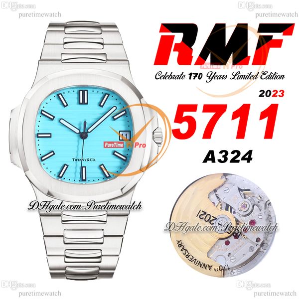 rmf 5711 celebrate 170 years a324cs automatic mens watch limited edition tiffan9 blue textured dial stainless steel bracelet super version r, Slivery;brown
rmf 5711 celebrate 170 years a324cs automatic mens watch limited edition tiffan9 blue textured dial stainless steel bracelet super version r, Slivery;brown