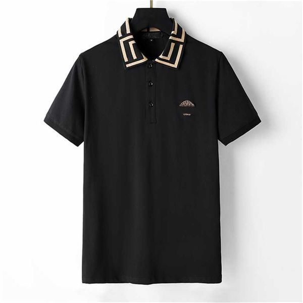 designer men's polo black and white beauty head brand embroidery 100% cotton breathable anti-wrinkle anti-pilling slim business oversiz, White;black
designer men's polo black and white beauty head brand embroidery 100% cotton breathable anti-wrinkle anti-pilling slim business oversiz, White;black