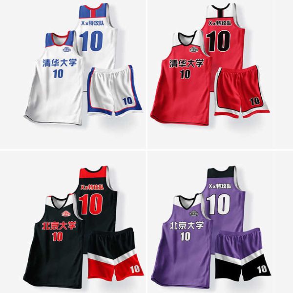 for student basketball suit group purchase training competition jersey breathable basketball suit, Black;red
for student basketball suit group purchase training competition jersey breathable basketball suit, Black;red