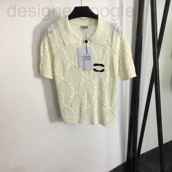 women's knits & tees designer 23ss womens womens clothing popetti polo neck short sleeve hollowed out sweater clothes 57sh, White
women's knits & tees designer 23ss womens womens clothing popetti polo neck short sleeve hollowed out sweater clothes 57sh, White