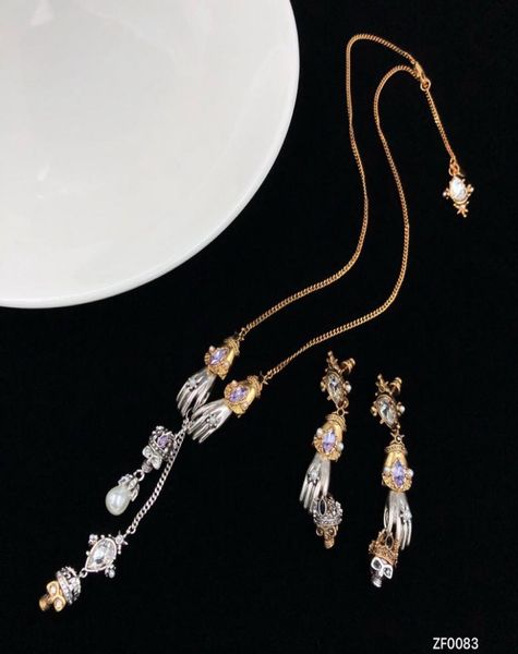 new designed pearl crown skull pendants women039s necklace tassel earrings ladies baroque ghost hand sweater chain designer jew6939407, Silver
new designed pearl crown skull pendants women039s necklace tassel earrings ladies baroque ghost hand sweater chain designer jew6939407, Silver