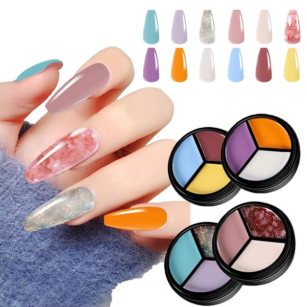 buriburi 3 colors solid gel nail polish, 4 pack pudding gel polish palette uv soaking gel for nail salon starter nail kit (3s-4p08), Red;pink
buriburi 3 colors solid gel nail polish, 4 pack pudding gel polish palette uv soaking gel for nail salon starter nail kit (3s-4p08), Red;pink