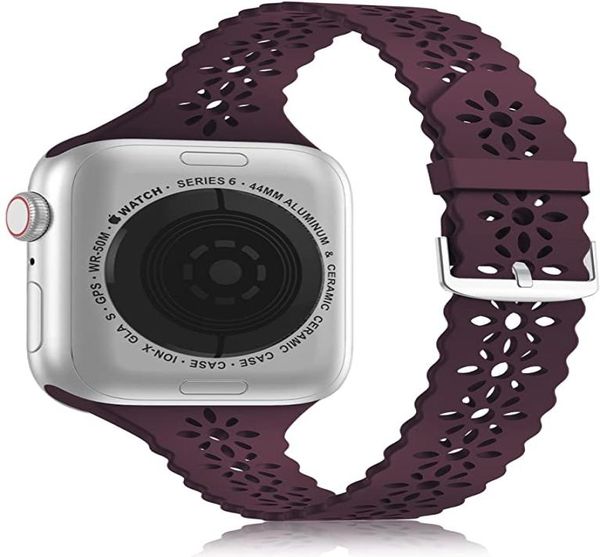 soft lace silicone watchband for apple watch band 38mm 40mm 45mm 41mm 42 44 mm iwatch 1 2 3 4 5 6 77035599, Black;brown
soft lace silicone watchband for apple watch band 38mm 40mm 45mm 41mm 42 44 mm iwatch 1 2 3 4 5 6 77035599, Black;brown