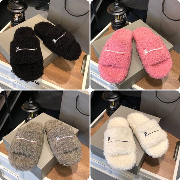 2023 luxury designers women ladies wool slippers slides winter fur fluffy furry warm letters sandals comfortable fuzzy girl flip flops women, Black
2023 luxury designers women ladies wool slippers slides winter fur fluffy furry warm letters sandals comfortable fuzzy girl flip flops women, Black