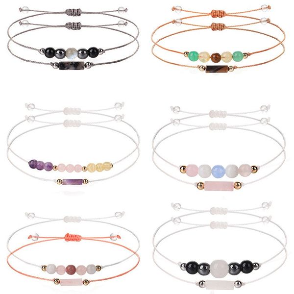 colorful bilayer natural crystal stones beads braided bracelet for women men handmade woven stone reiki healing stone bracelet, Golden;silver
colorful bilayer natural crystal stones beads braided bracelet for women men handmade woven stone reiki healing stone bracelet, Golden;silver
