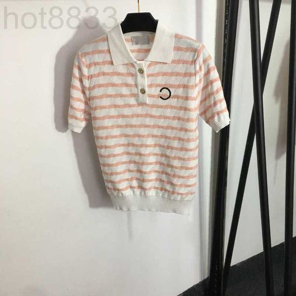 women's t-shirt designer 23ss women tee knits t shirts with button striped embroidered girls viscose crop luxury brand stretch new sho, White
women's t-shirt designer 23ss women tee knits t shirts with button striped embroidered girls viscose crop luxury brand stretch new sho, White