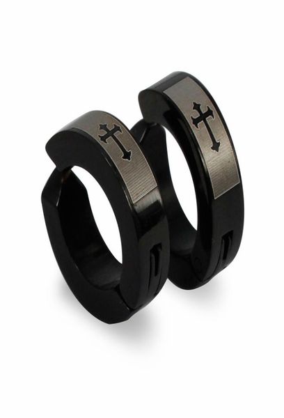 316l stainless steel earrings cool black cross hoop earrings ear clip new design fine jewelry for women men gift vichok6181351, Golden;silver
316l stainless steel earrings cool black cross hoop earrings ear clip new design fine jewelry for women men gift vichok6181351, Golden;silver