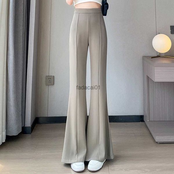 women summer thin flare pants high waist drape straight trousers elegant office lady wild casual pants female streetwear l230621, Black;white
women summer thin flare pants high waist drape straight trousers elegant office lady wild casual pants female streetwear l230621, Black;white