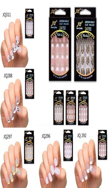 24 pcs stunning designs french false nails abs resin fake nail set full manicure art tips4331560, Red;gold
24 pcs stunning designs french false nails abs resin fake nail set full manicure art tips4331560, Red;gold