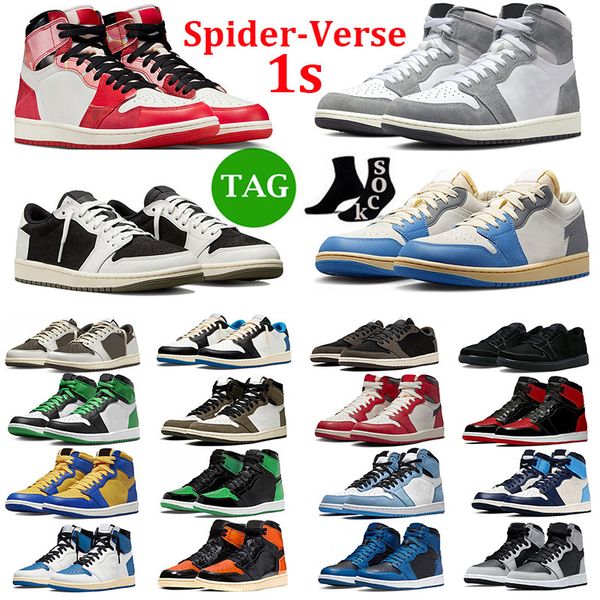 1 low basketball shoes men women 1s spider-man black phantom obsidian unc reverse mocha lost found midnight navy mens trainers outdoor sneak
1 low basketball shoes men women 1s spider-man black phantom obsidian unc reverse mocha lost found midnight navy mens trainers outdoor sneak