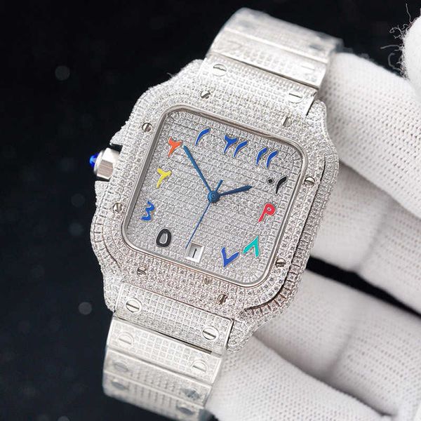 2023wristwatch wristwatch diamonds mens watch automatic mechanical watch 40mm with diamond-studded steel bracelet vvs1 gia wristwatch fashio, Silver
2023wristwatch wristwatch diamonds mens watch automatic mechanical watch 40mm with diamond-studded steel bracelet vvs1 gia wristwatch fashio, Silver