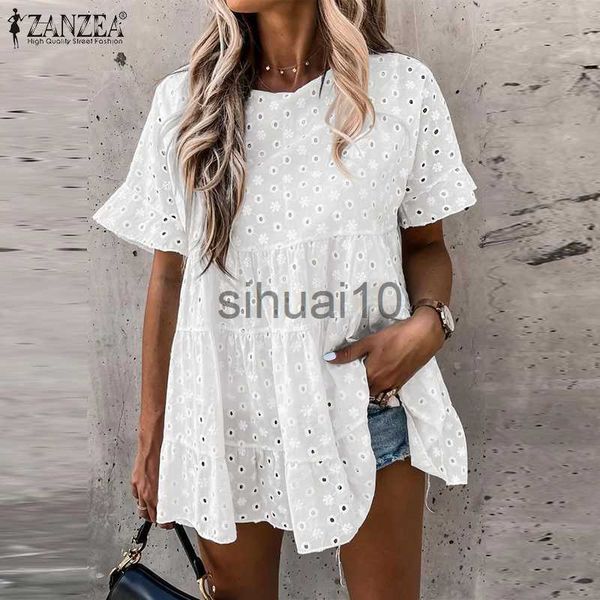 women's blouses shirts bohemian lace ruffle women's summer blouses zanzea 2023 casual hollow v neck blusas female o neck floral tu, White
women's blouses shirts bohemian lace ruffle women's summer blouses zanzea 2023 casual hollow v neck blusas female o neck floral tu, White