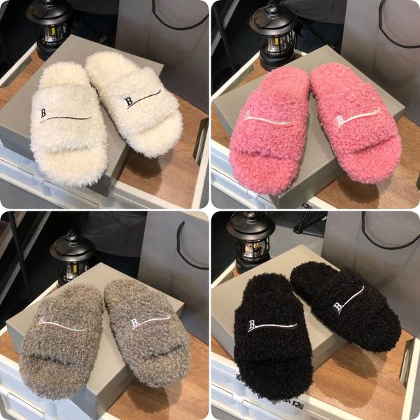 2023 luxury designers women ladies wool slippers slides winter fur fluffy furry warm letters sandals comfortable fuzzy girl flip flop slippe, Black
2023 luxury designers women ladies wool slippers slides winter fur fluffy furry warm letters sandals comfortable fuzzy girl flip flop slippe, Black