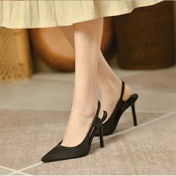 lady sandals purple pointed high heels girls' slim temperament muller single shoes new french elegant baotou 230615, Black
lady sandals purple pointed high heels girls' slim temperament muller single shoes new french elegant baotou 230615, Black