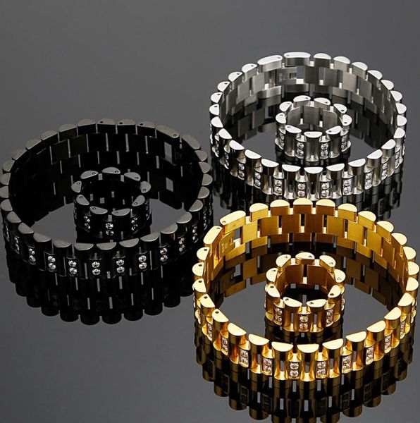 cz jewelry men bracelet 16mm wide watch strap chain link stainless steel bracelet for bangle male jewellery accessory whole7773632, Black
cz jewelry men bracelet 16mm wide watch strap chain link stainless steel bracelet for bangle male jewellery accessory whole7773632, Black