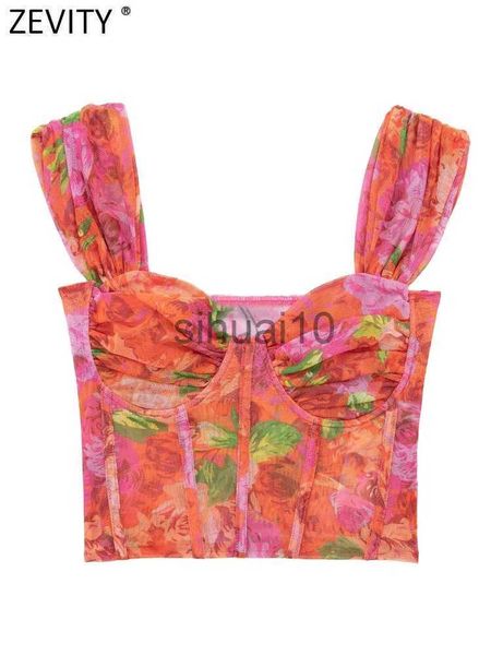 women's blouses shirts zevity new women floral print orange mesh smock blouse female corset style crop pullover shirt chic short blusas, White
women's blouses shirts zevity new women floral print orange mesh smock blouse female corset style crop pullover shirt chic short blusas, White